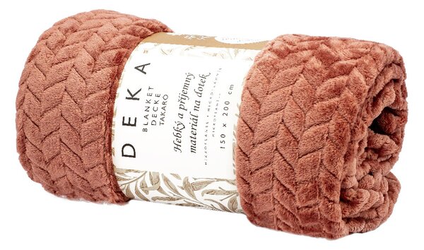 ARÔME HOME Mikroflanelová deka, Rustic púdrová