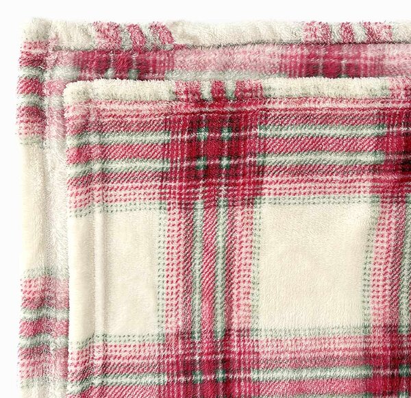 ARÔME HOME Mikroflanelová deka, Karo béžová ARÔME HOME