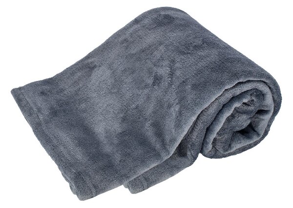 ARÔME HOME Mikroflanelová deka, šedočierna ARÔME HOME