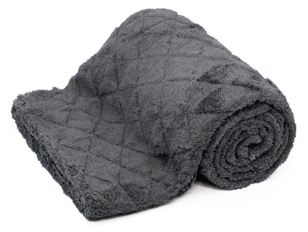 ARÔME HOME Mikroflanelová deka, Linea tmavo šedá