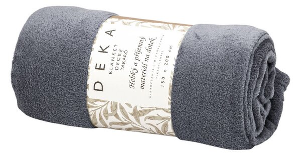 ARÔME HOME Mikroflanelová deka, šedá ARÔME HOME
