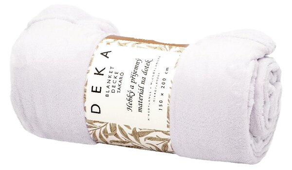 ARÔME HOME Mikroflanelová deka, biela ARÔME HOME