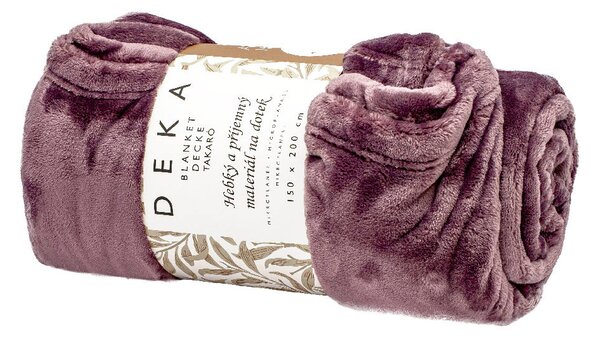 ARÔME HOME Mikroflanelová deka, fialová ARÔME HOME