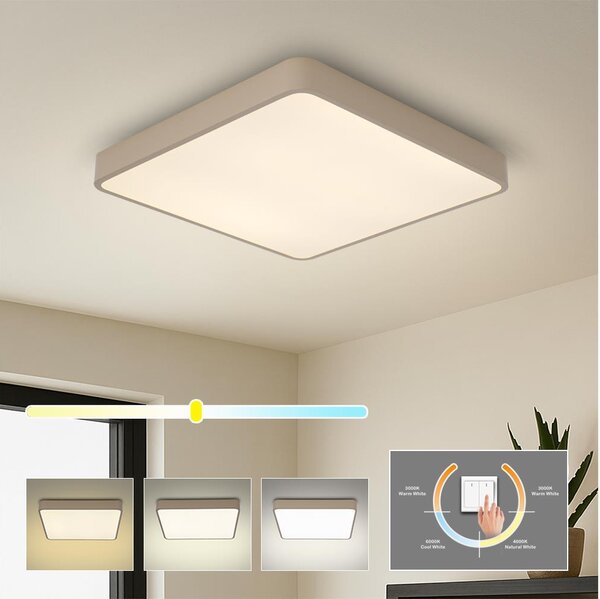 Brilagi - LED stropné svietidlo POOL LED/48W/230V 3000/4000/6000K 50x50 cm béžová