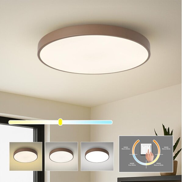 Brilagi - LED Stropné svietidlo POOL LED/60W/230V 3000/4000/6000K 60 cm hnedá