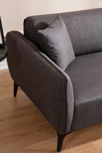 Hanah Home Rohová sedacia súprava Belissimo 270 cm tmavosivá pravá