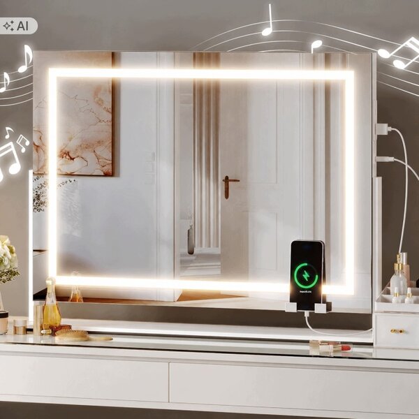 LED zrkadlo Hollywood 58 × 46 cm