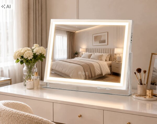 LED zrkadlo Hollywood 58 × 46 cm