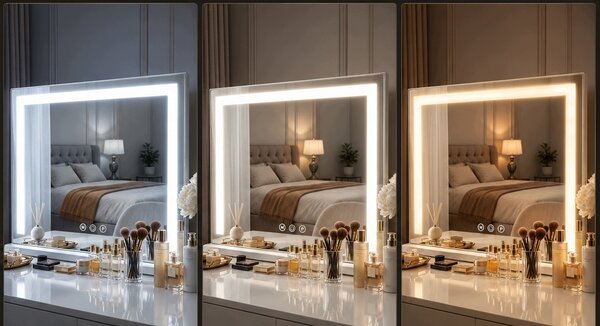 LED zrkadlo Hollywood 58 × 46 cm