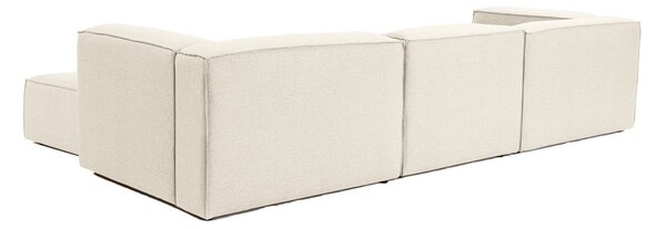 Hanah Home Rohová sedacia súprava Fora 296 cm ecru pravá