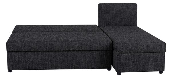 ROHOVÁ SEDAČKA, textil, kompozitné drevo, čierna P & B - Sedačky, Online Only