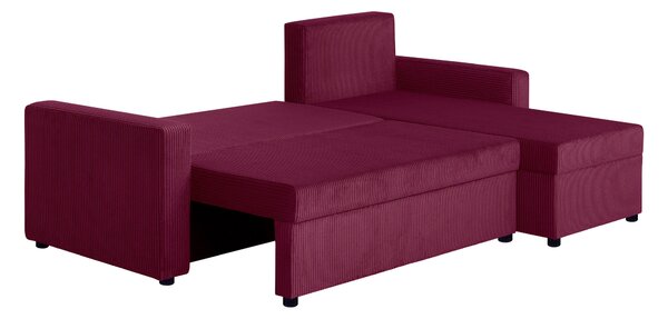 ROHOVÁ SEDAČKA, textil, kompozitné drevo, červená P & B - Sedačky, Online Only
