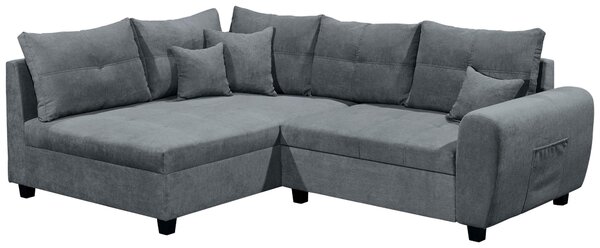 ROHOVÁ SEDAČKA, textil, antracitová MID.YOU - Sedačky, Online Only