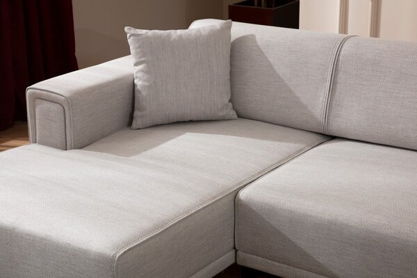 Hanah Home Rohová sedacia súprava Horizon 250 cm ecru ľavá