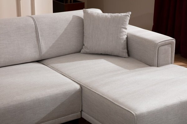 Hanah Home Rohová sedacia súprava Horizon 250 cm ecru pravá