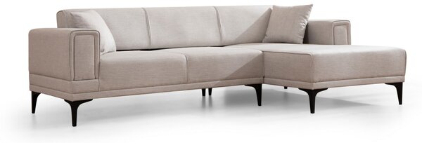 Hanah Home Rohová sedacia súprava Horizon 250 cm ecru pravá