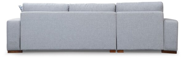 Hanah Home Rohová sedacia súprava Loop 290 cm sivá ľavá