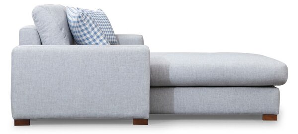 Hanah Home Rohová sedacia súprava Loop 290 cm sivá ľavá