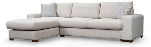 Hanah Home Rohová sedacia súprava Loop 270 cm béžová ľavá
