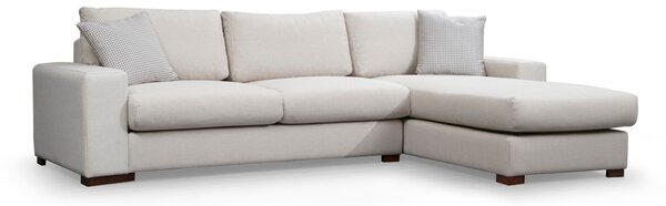 Hanah Home Rohová sedacia súprava Loop 270 cm béžová pravá