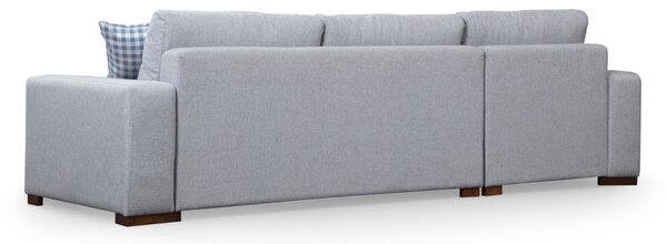 Hanah Home Rohová sedacia súprava Loop 290 cm sivá ľavá