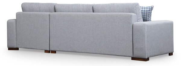 Hanah Home Rohová sedacia súprava Loop 290 cm sivá pravá
