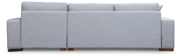 Hanah Home Rohová sedacia súprava Loop 290 cm sivá pravá