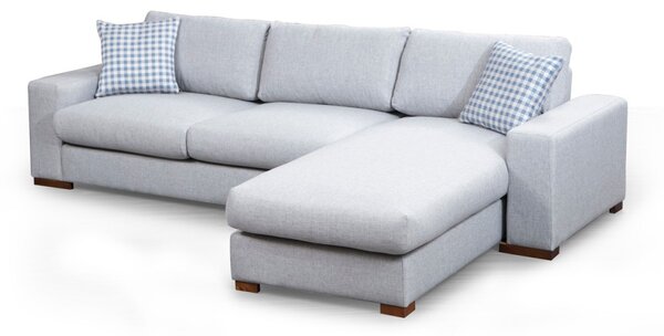 Hanah Home Rohová sedacia súprava Loop 290 cm sivá pravá