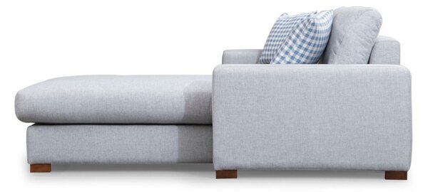 Hanah Home Rohová sedacia súprava Loop 290 cm sivá pravá