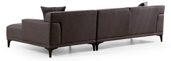 Hanah Home Rohová sedacia súprava Petra 250 cm antracitová pravá