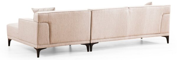 Hanah Home Rohová sedacia súprava Petra 250 cm biela pravá