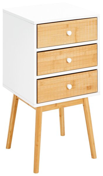 NOČNÝ STOLÍK, borovica, prírodná farba, biela, 40/76/40 cm Xora - Online Only spálne, Online Only