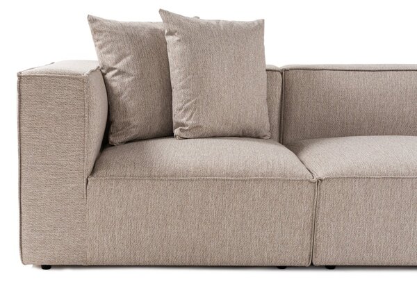 Hanah Home Rohová sedacia súprava Sora 430 cm pieskovo béžová pravá