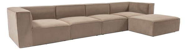 Hanah Home Rohová sedacia súprava Sora 430 cm cappucino pravá