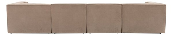Hanah Home Rohová sedacia súprava Sora 430 cm cappucino pravá