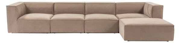 Hanah Home Rohová sedacia súprava Sora 430 cm cappucino pravá