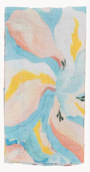 Ľanové obrúsky Pastel Iris, 2 ks