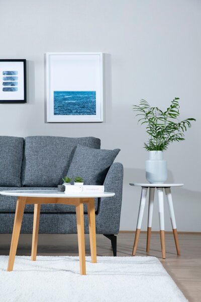 Hanah Home Rohová sedacia súprava Tempo 300 cm tmavosivá ľavá