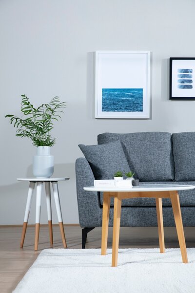 Hanah Home Rohová sedacia súprava Tempo 300 cm tmavosivá pravá