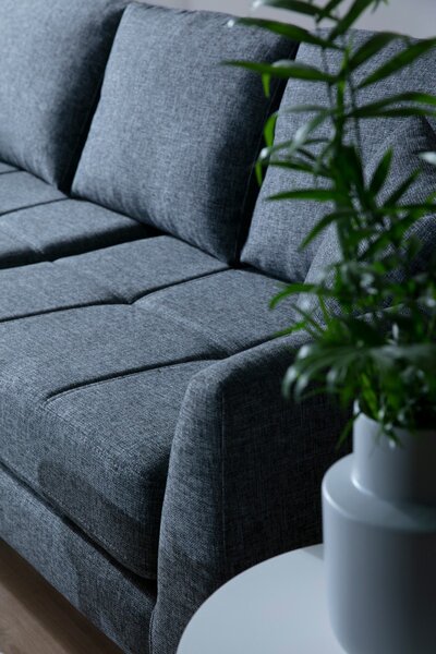 Hanah Home Rohová sedacia súprava Tempo 300 cm tmavosivá ľavá