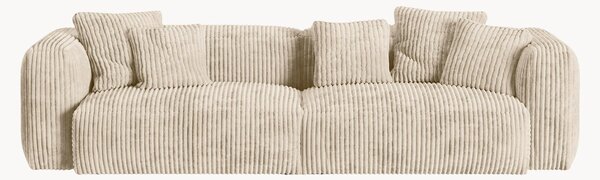 Hlboká modulárna pohovka v menčestrovom vzhľade Martina (4-miestna), Š 320 cm