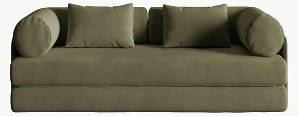Velúrová rozkladacia pohovka Dreamy (2-miestna), Š 206 cm