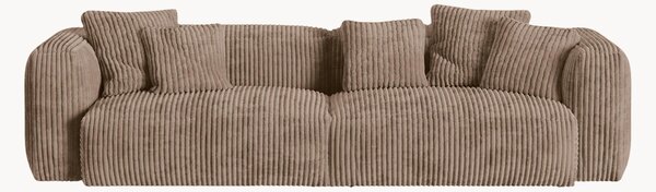 Hlboká modulárna pohovka v menčestrovom vzhľade Martina (4-miestna), Š 320 cm