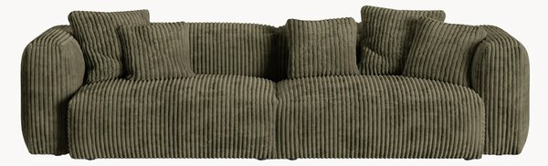 Hlboká modulárna pohovka v menčestrovom vzhľade Martina (4-miestna), Š 320 cm