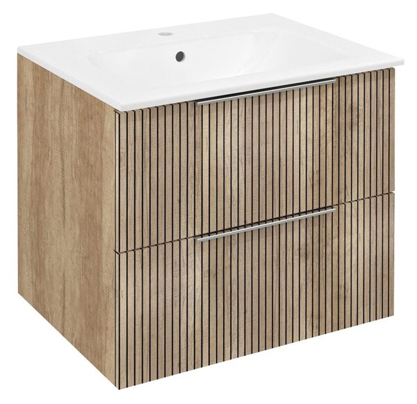 Sapho Sapho, CIRASA STRIP umývadlová skrinka 59,2x52x46cm, dub Alabama, CR611-2322