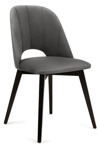 Jedálenská stolička BOVIO 86x48 cm šedá/buk