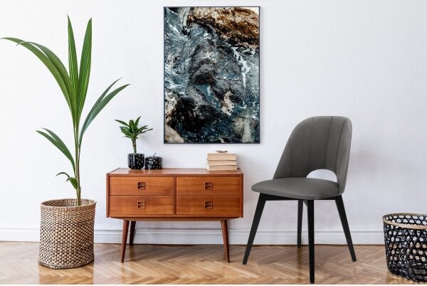 Jedálenská stolička BOVIO 86x48 cm šedá/buk