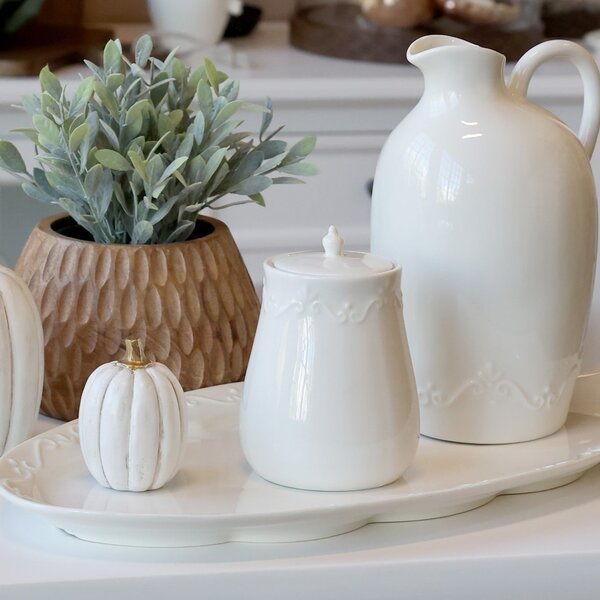 Porcelánová dóza s vekom Provence White 320 ml