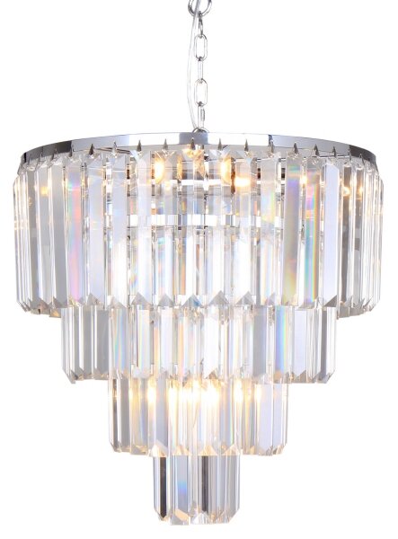Zuma Line 17106/4+1-CHR - Krištáľový luster na reťazi AMEDEO 5xE14/40W/230V