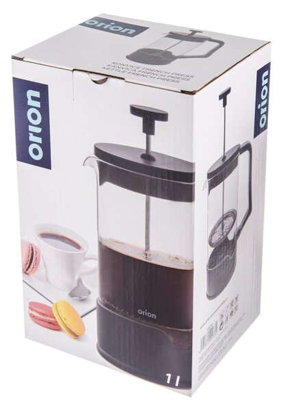 Kanvička french press BLACK 1 l